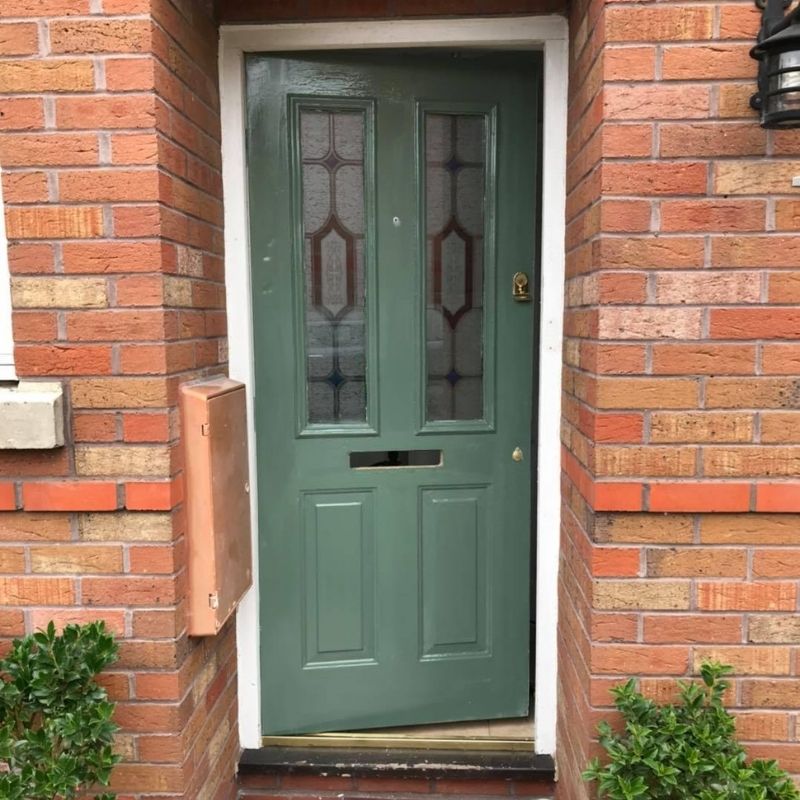 front door after respray